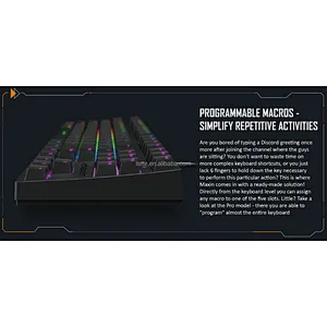 Maxin K638 mechanical keyboard with RGB effect