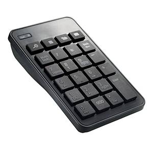 Classic wireless solid slim and pocket numeric keypad with 23 keys chocolate keycaps keyboard for accountant