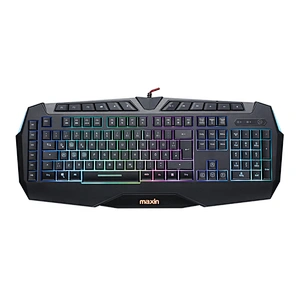 Membrane professional USB gaming keybaord with rianbow or single or RGB backlight
