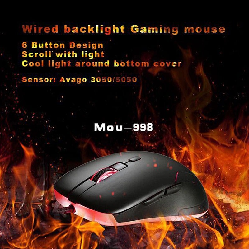 2021 The Most Popular Wired Ergonomic RGB USB Optical Programmable Gaming Computer Mouse