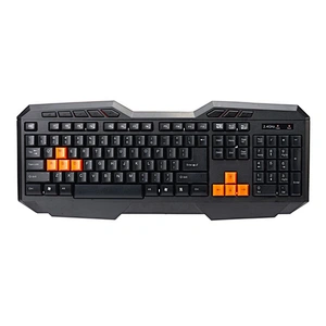 Membrane gaming keybaord with rianbow single RGB backlight