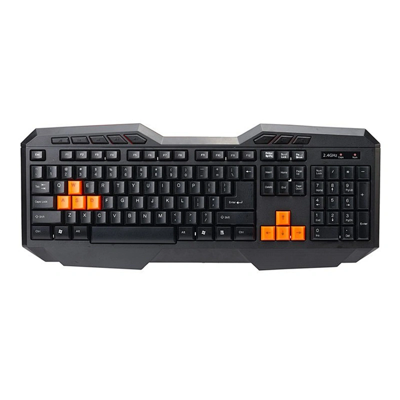 Membrane gaming keybaord with rianbow single RGB backlight