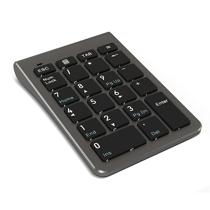 2.4G 22 Keys Wireless mini Scissor Structure Slim design Numeric Keypad for accounting staff