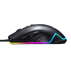 Ergonomic Wired Gaming Mouse, 6 Programmable Buttons , 5 Levels Adjustable DPI up to 8000, Wired Computer Gaming Mice with 7 RGB
