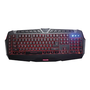 Membrane professional USB gaming keybaord with rianbow or single or RGB backlight
