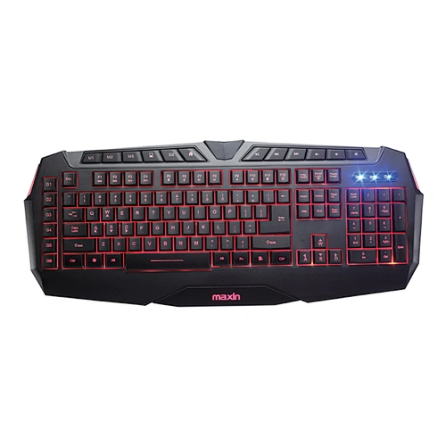 Membrane professional USB gaming keybaord with rianbow or single or RGB backlight
