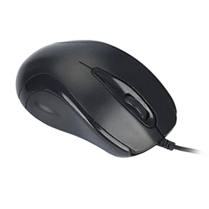 Wired USB Mouse, 3-Buttons, Optical mouse, Ambidextrous PC / Mac / Laptop - Black