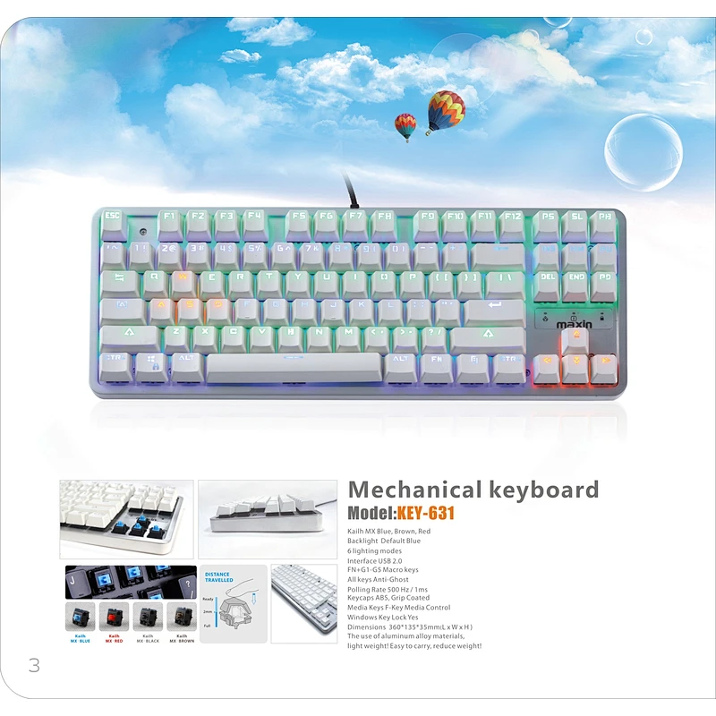 Multifunctional cheap gamer keyboards led retro rgb game mechanical keyboard with high quality