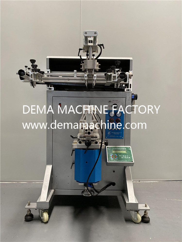 semi auto round screen printing machine