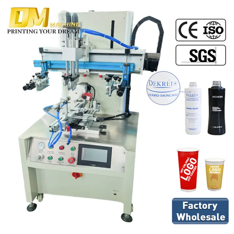 semi auto flat screen printing machine