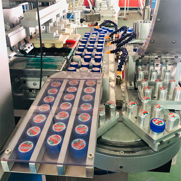 automatic bottle cap printing machine