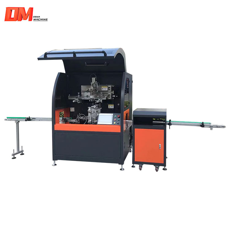 Automatic oval carousel screen printing machine