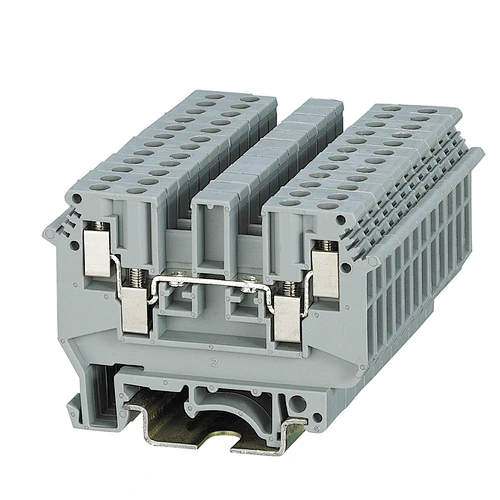 SUK-4/2X2 Double Deck Screw Connector 2 Level Din Rail Terminal Block Double Layer 4 Conductor Twin Terminal Block Wire