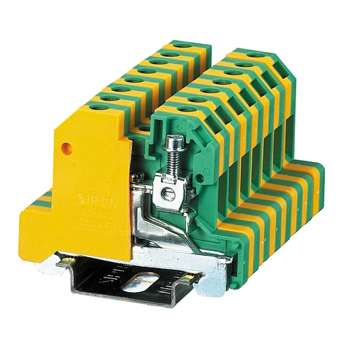 SEK-6JD Screw Ground Type Din Rail Terminal Block SAK PE Universal Earthed Panel Mount Terminal Block