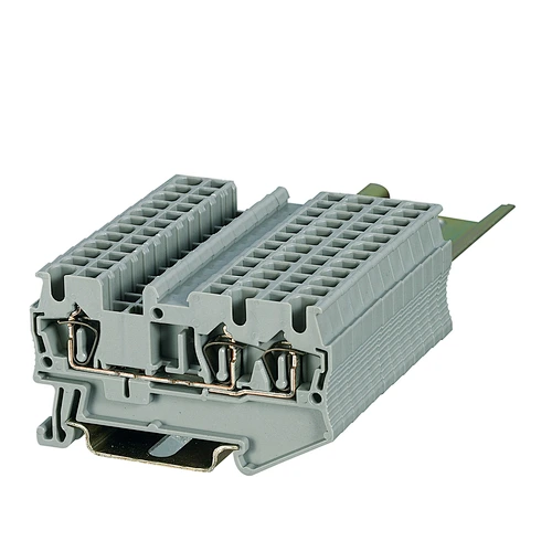 ST3-2.5/1*2 Three Conductor Spring Terminal Block Phoenix Screwless Din Rail Terminal Block