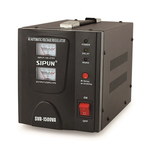 SVR-1500VA Auto Voltage Stabilizer 220V Single Phase Voltage Regulator