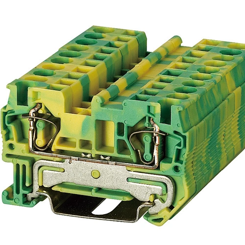 ST3-4JD Ground Spring Earth Terminal Block Phoenix Screwless Din Rail Terminal Block