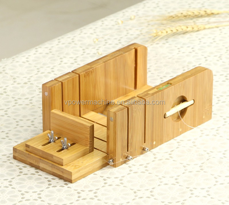 Soap Bar Cutter Tools Set-3 Multi-function Adjustable Wood Soap Loaf Cutting Box Stainless Steel Wavy & Straight Blade