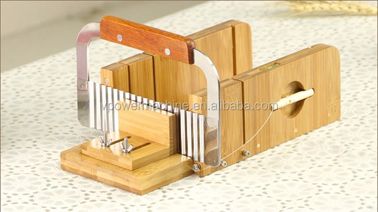 Soap Bar Cutter Tools Set-3 Multi-function Adjustable Wood Soap Loaf Cutting Box Stainless Steel Wavy & Straight Blade