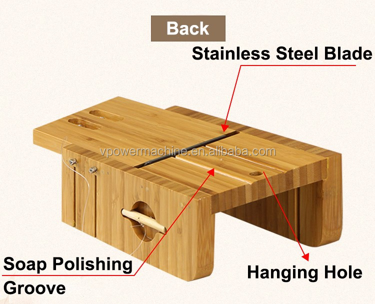 Soap Bar Cutter Tools Set-3 Multi-function Adjustable Wood Soap Loaf Cutting Box Stainless Steel Wavy & Straight Blade