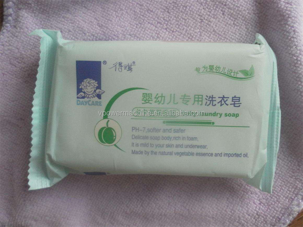 Automatic Toilet Soap Horizontal Pillow Type Packaging Wrapping Machine For Handmade Soap Packing