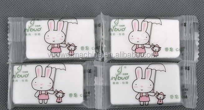 Automatic Toilet Soap Horizontal Pillow Type Packaging Wrapping Machine For Handmade Soap Packing