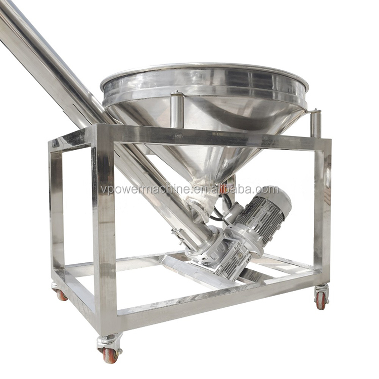 Stainless Steel Flexible Vertical Powder Screw Conveyor Feeder