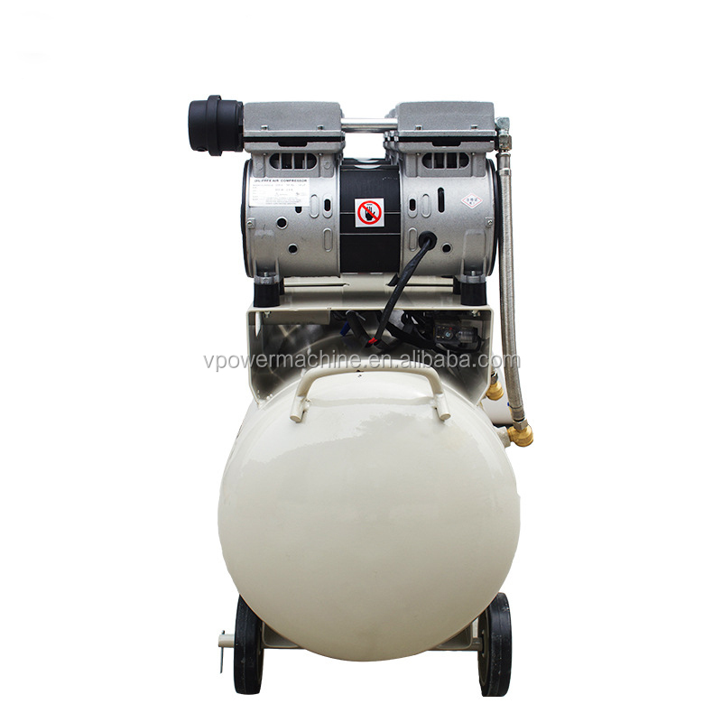 Portable Mute Oil - free 1.8KW 80 Liter Piston Air Compressor