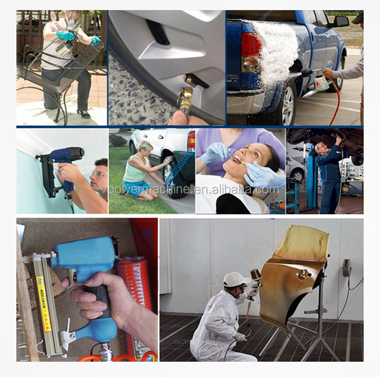 Portable Mute Oil - free 1.8KW 80 Liter Piston Air Compressor