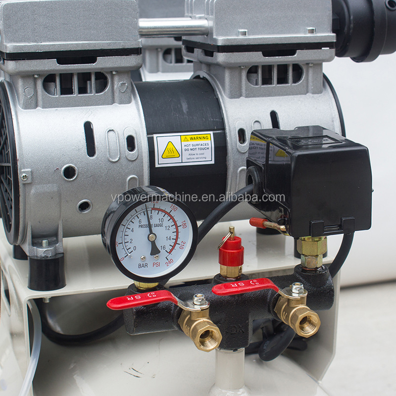 Portable Mute Oil - free 1.8KW 80 Liter Piston Air Compressor