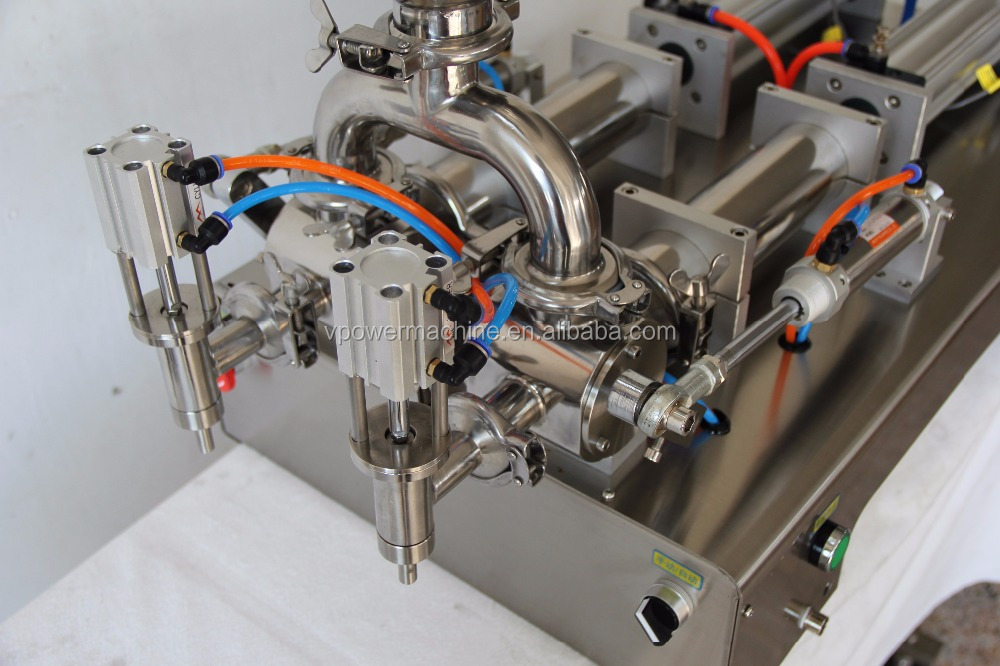 G2WG 5-5000 ml Semi-Automatic Double Head Paste and Liquid Filling Piston Machine for Ointment Cream,Shampoo,Soap Liquid,Honey
