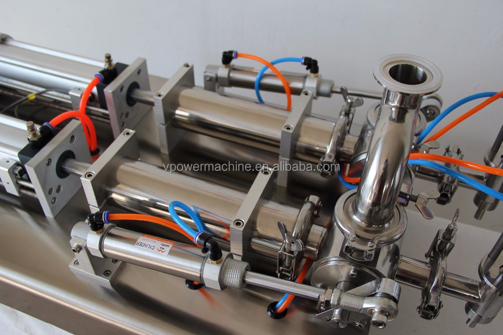 G2WG 5-5000 ml Semi-Automatic Double Head Paste and Liquid Filling Piston Machine for Ointment Cream,Shampoo,Soap Liquid,Honey