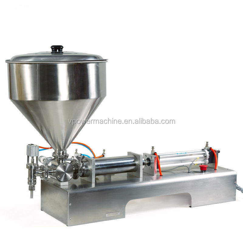 G1WG 5-5000 ml Semi-automatic Single Head High Accuracy Pneumatic Piston Honey Filler /Paste Filling Machine For Liquid Bottle