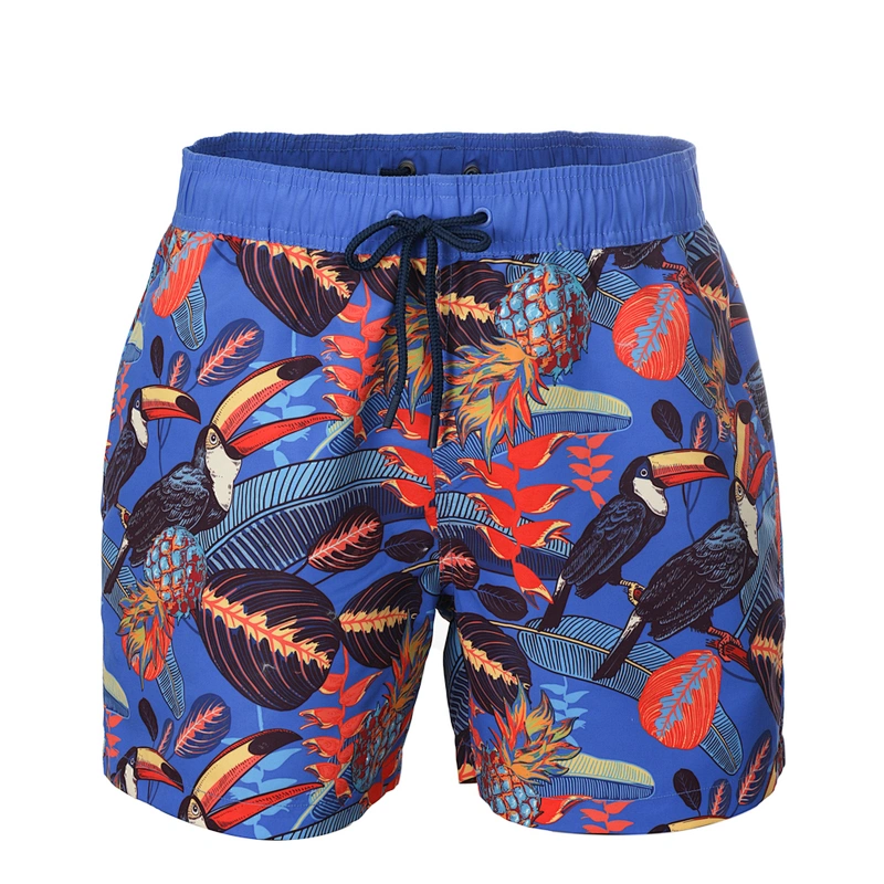 Beach men's swim shorts custom polyester male swim trunks