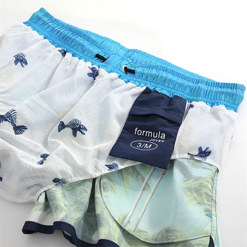 Wholesale Customization Graphic Printing Tie Dye Summer Beach Shorts For Tourism
