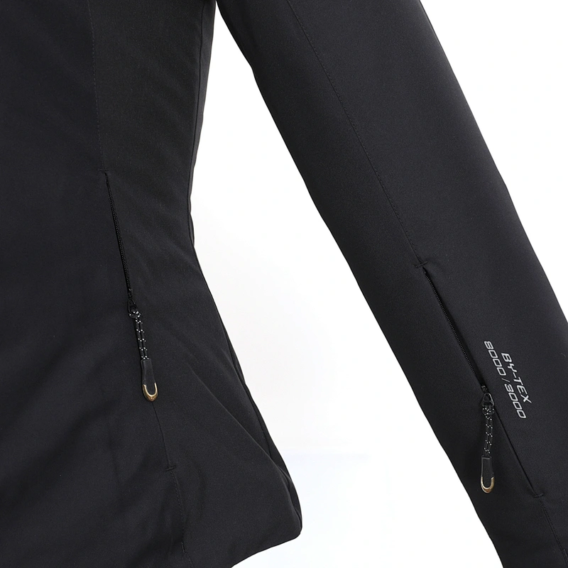 Sportswear Manufacturers In China Ski Jacket PFC Free Recycled Fabric Winter Snow Black Fashion Waterproof Ski Jacket