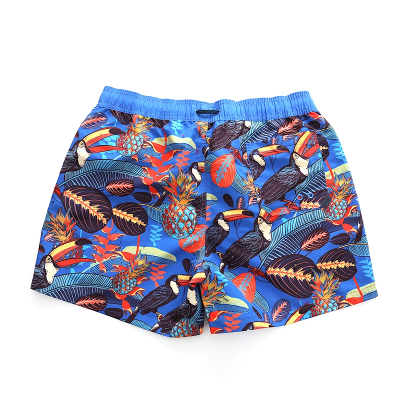 Beach men's swim shorts custom polyester male swim trunks