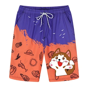 2021 New Arrival Logo Summer DragonBall Cotton Printing Men Cartoon Shorts