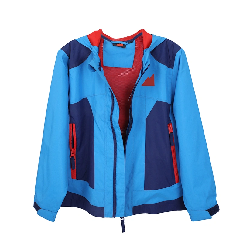 2021 High Level Custom plain White Ocating 300T Full Dull kids windbreaker jacket