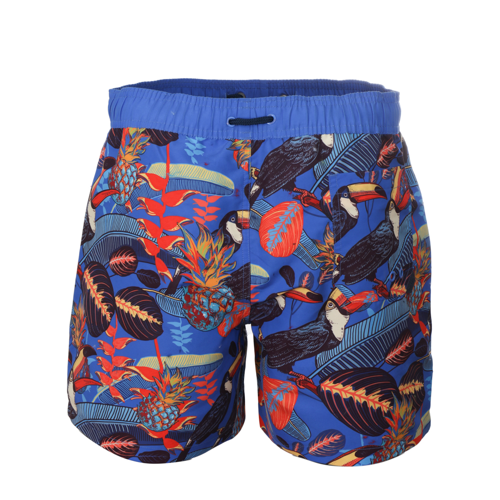 Beach men's swim shorts custom polyester male swim trunks