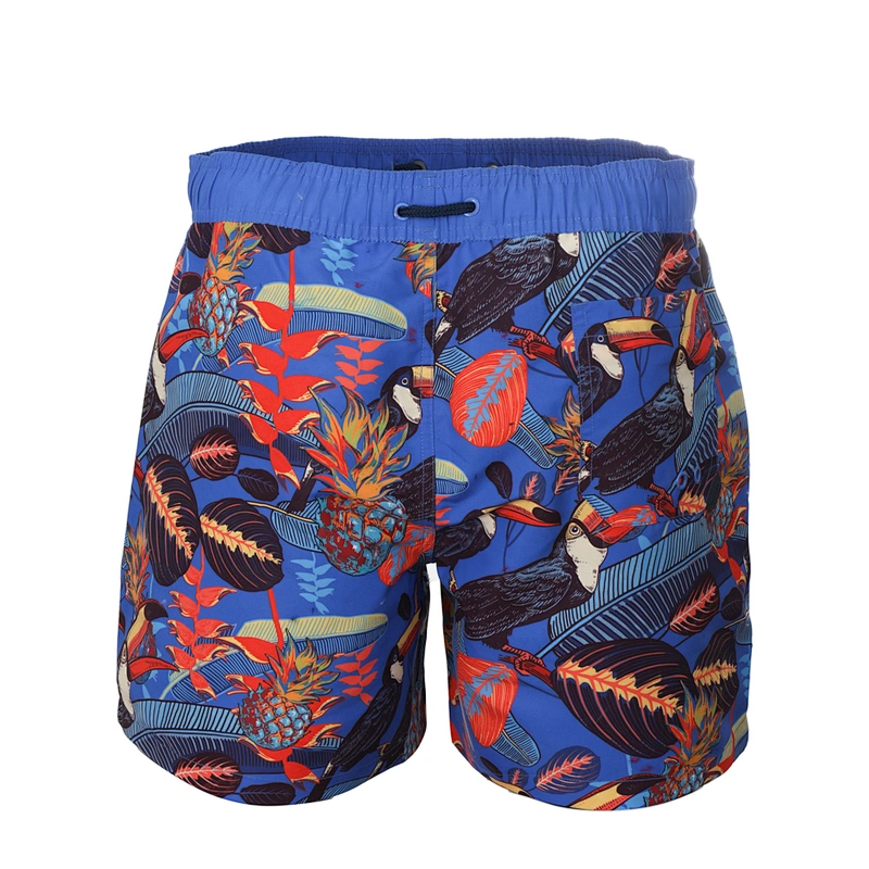 Beach men's swim shorts custom polyester male swim trunks