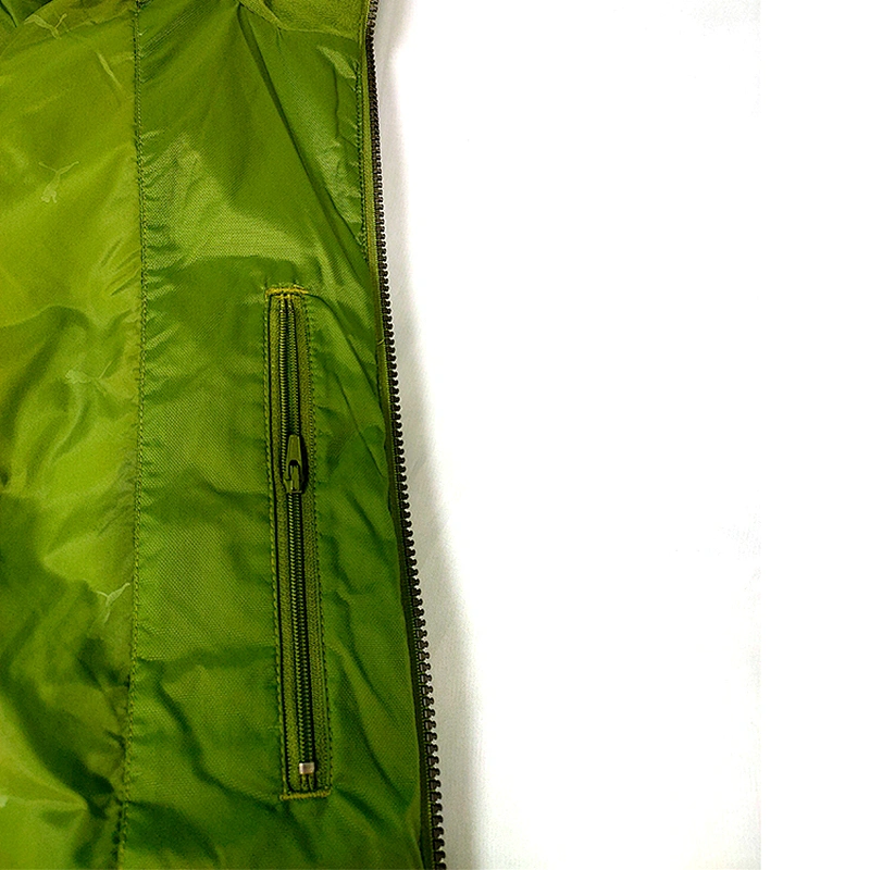 High Quality And Low Price Windproof Light Green Reflective Cotton Padded Jacket