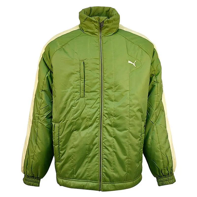 High Quality And Low Price Windproof Light Green Reflective Cotton Padded Jacket