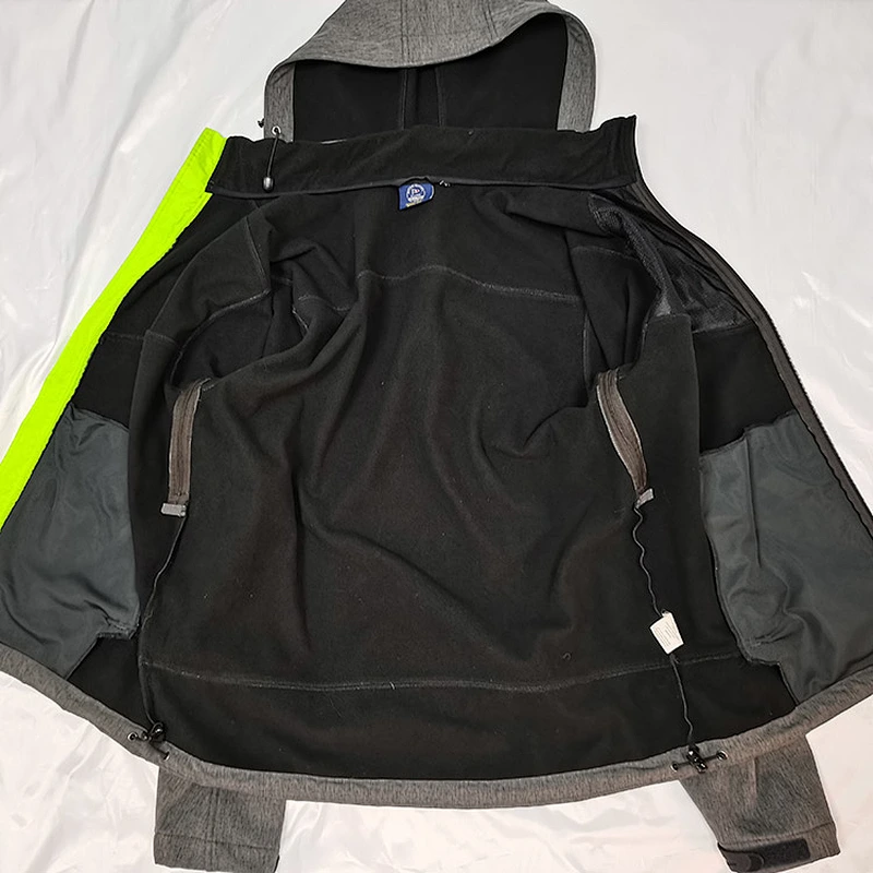 Wholesale Customization Outdoor 100% Polyester Print Softshell Windbreaker Men Casual Jacket Jacket