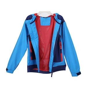 2021 High Level Custom plain White Ocating 300T Full Dull kids windbreaker jacket