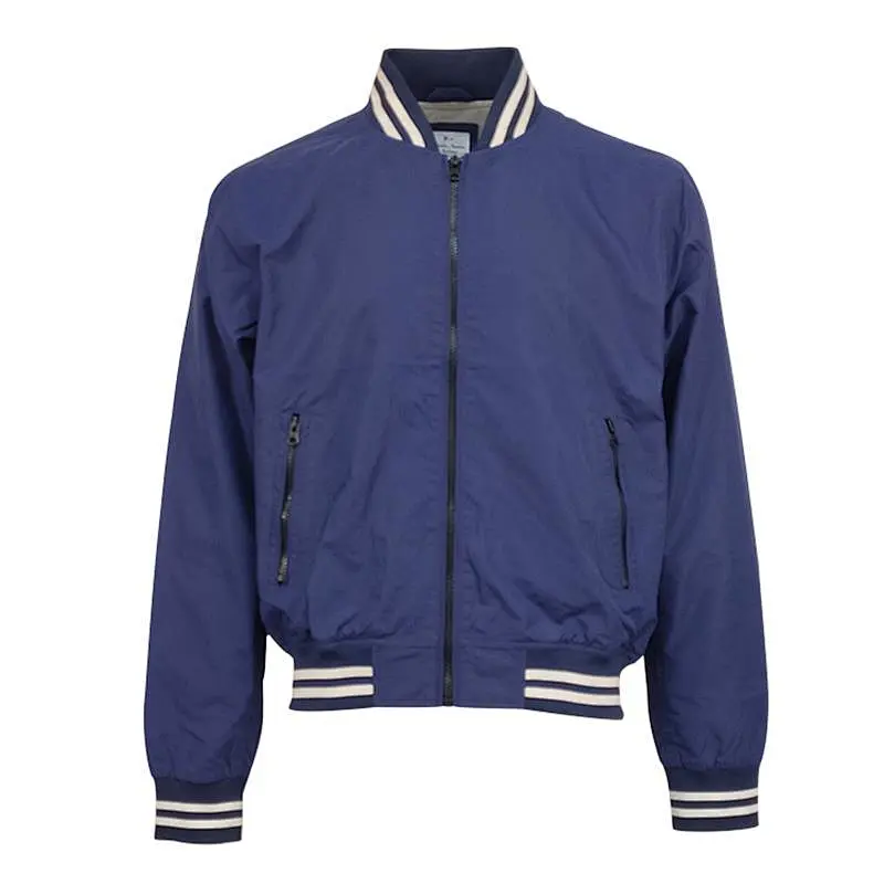 Factory Direct Sales Blue Comfortable Casual Fashion Blank Men Jackets Baseball
