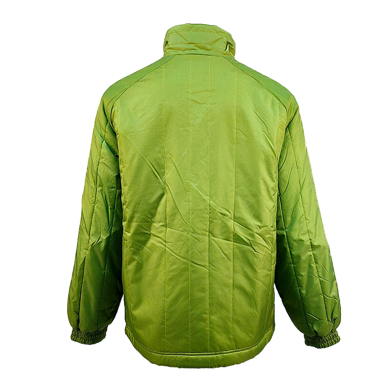 High Quality And Low Price Windproof Light Green Reflective Cotton Padded Jacket