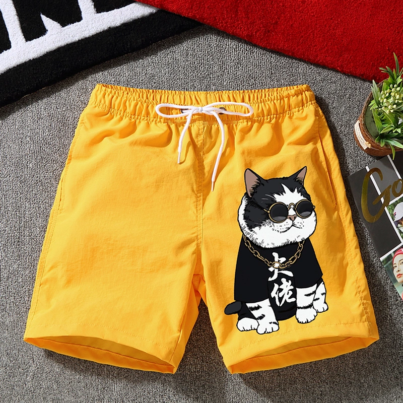 2021 New Arrival Logo Summer DragonBall Cotton Printing Men Cartoon Shorts