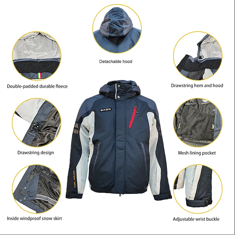 OEM/ODM European Winter Snow Adults Snowmobile Suits Clothing Adult Mens Ski Wear
