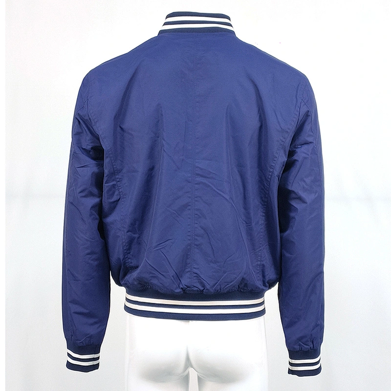Factory Direct Sales Blue Comfortable Casual Fashion Blank Men Jackets Baseball